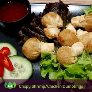 C3 Tung Thong Crispy Shrimp/Chicken Dumplings