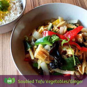 D9 Pad King Djeh Sautéed Tofu Vegetables/Ginger